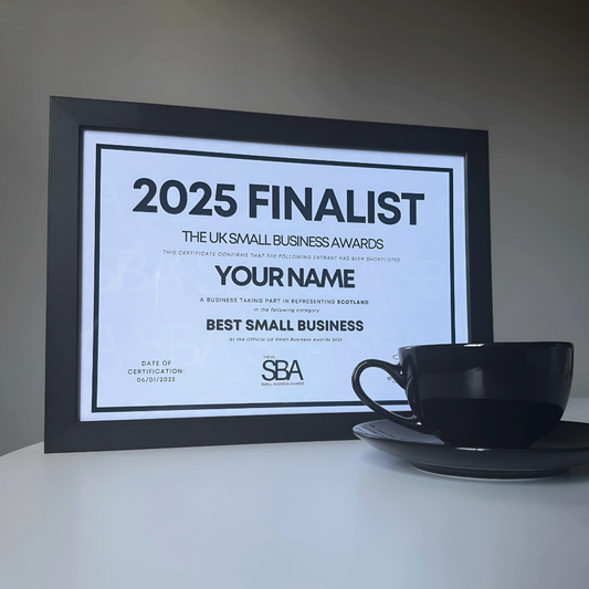 Finalist Framed Cerificate