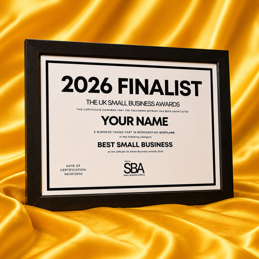Finalist Framed Cerificate