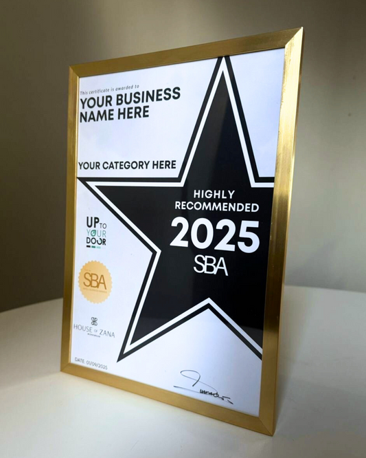 Highly Recommended Placing Certificate